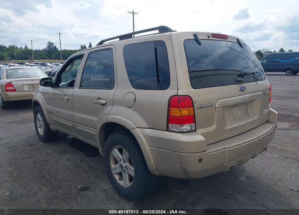 2007 FORD ESCAPE HYBRID VIN: 1FMCU59H57KB90203