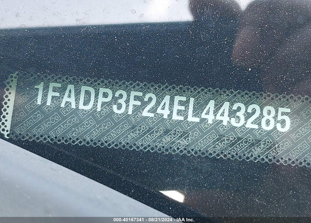 2014 FORD FOCUS SE VIN: 1FADP3F24EL443285