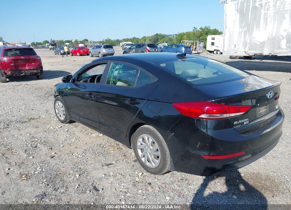 2017 HYUNDAI ELANTRA SE VIN: KMHD74LFXHU422121
