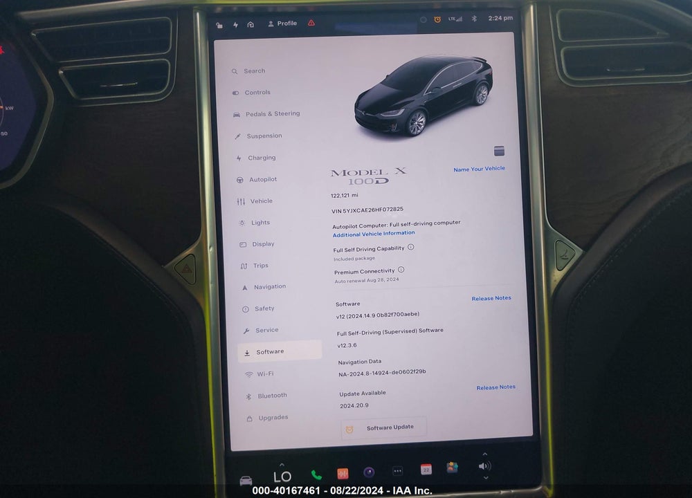 2017 TESLA MODEL X 100D/75D/90D VIN: 5YJXCAE26HF072825