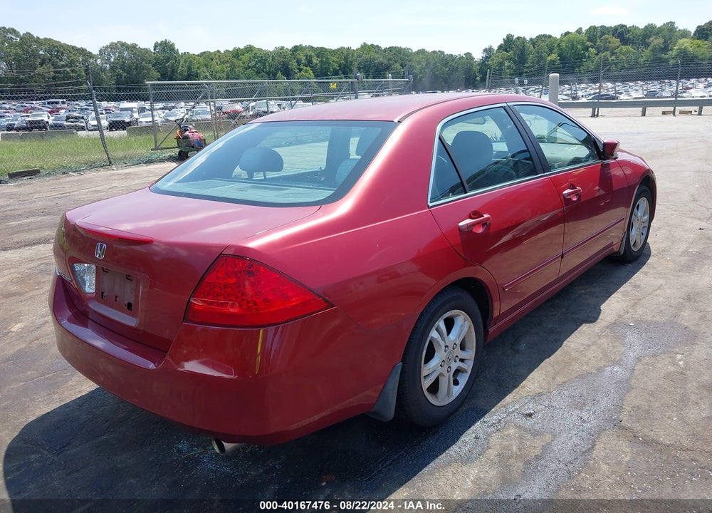 2007 HONDA ACCORD VIN: 1HGCM563X7A107661