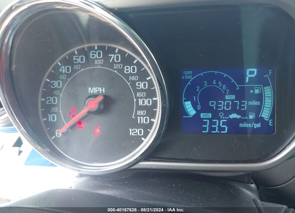 2015 CHEVROLET SPARK 1LT CVT VIN: KL8CD6S92FC739452