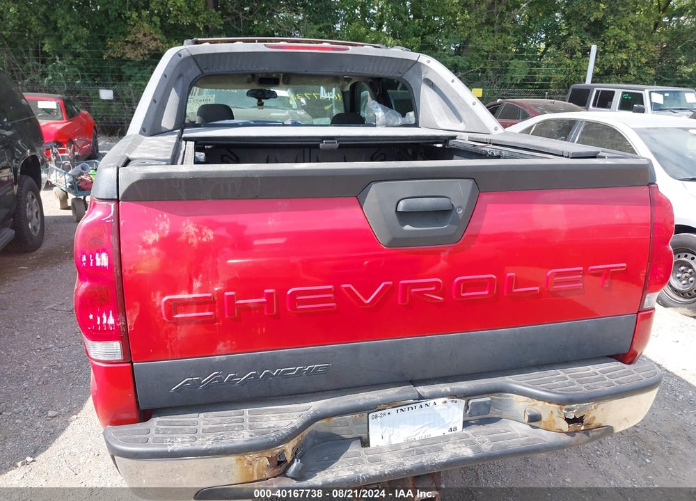 2004 CHEVROLET AVALANCHE 1500 VIN: 3GNEK12T14G307716