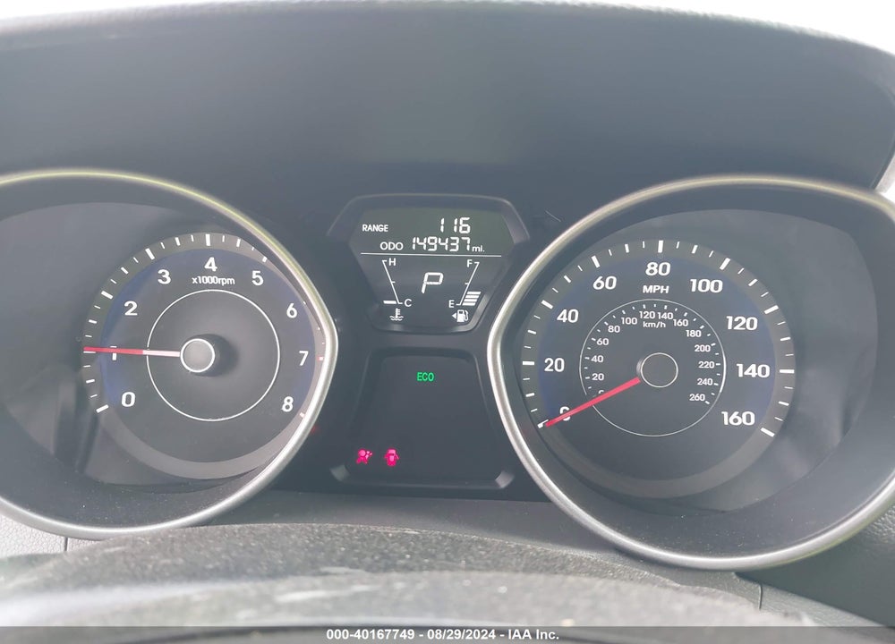 2013 HYUNDAI ELANTRA GLS VIN: 5NPDH4AE5DH153168