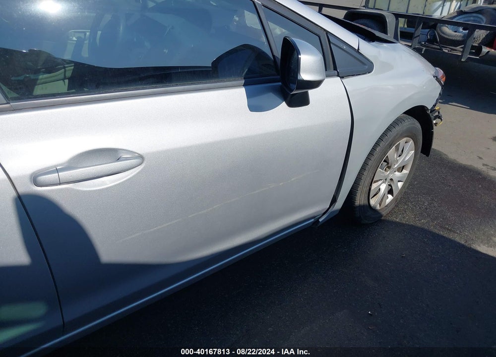 2012 HONDA CIVIC LX VIN: 19XFB2F58CE098600