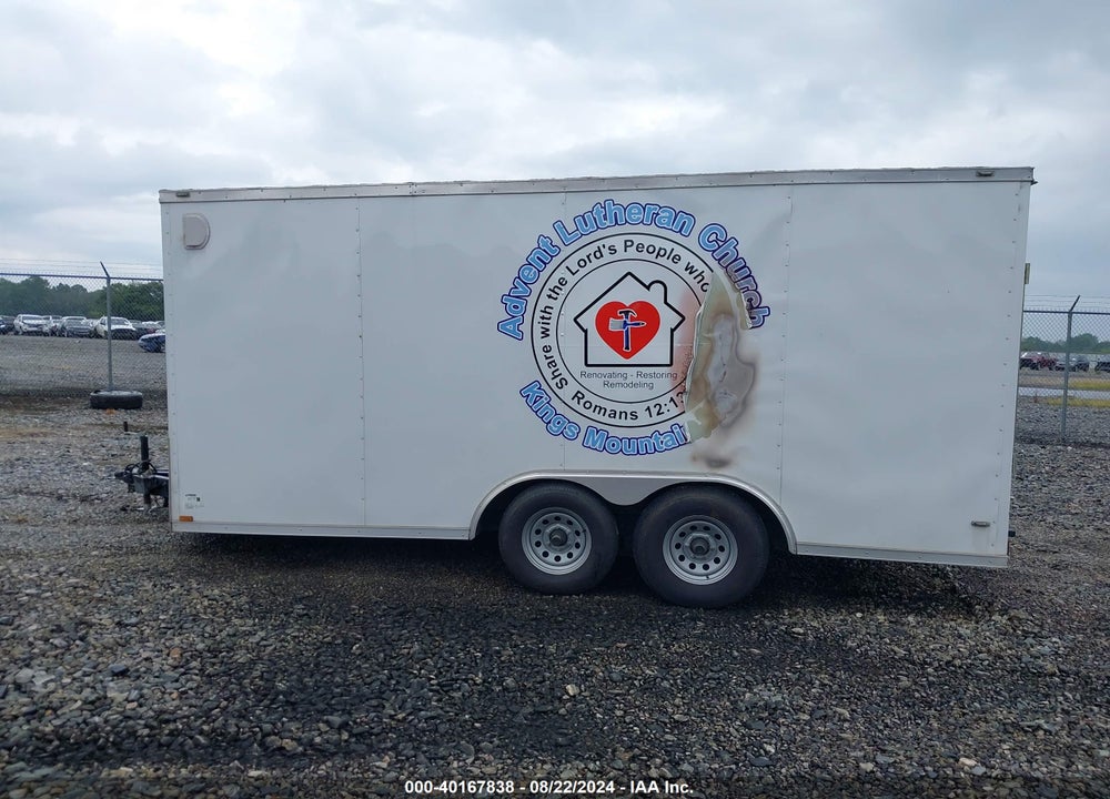 2019 ANVIL TRAILER AT85X16TA3 ENCLOSED TRAILER VIN: 7FYBE1629KD010762