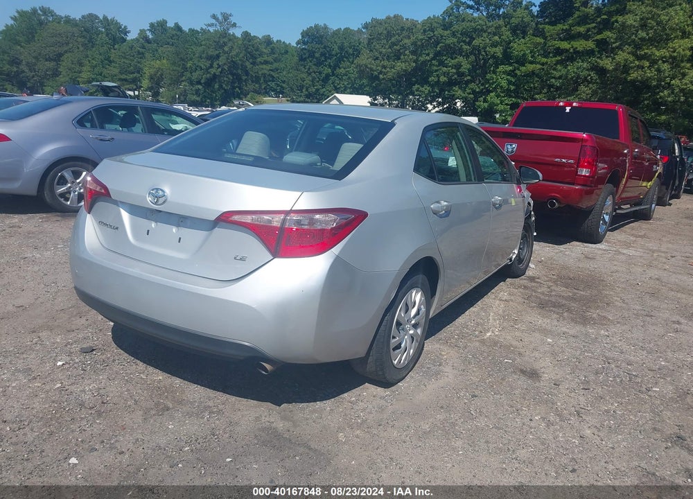 2019 TOYOTA COROLLA LE VIN: 5YFBURHE8KP873585