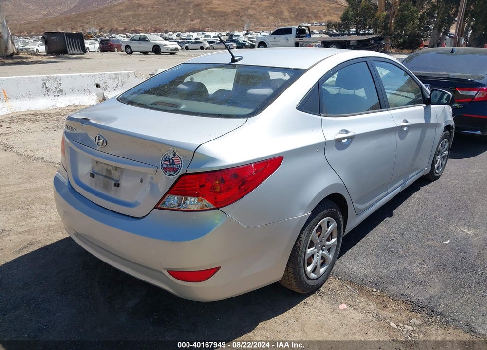 2012 HYUNDAI ACCENT GLS VIN: KMHCT4AE1CU215899