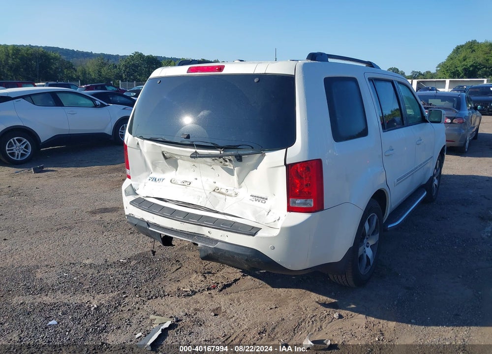 2012 HONDA PILOT TOURING VIN: 5FNYF4H9XCB077900