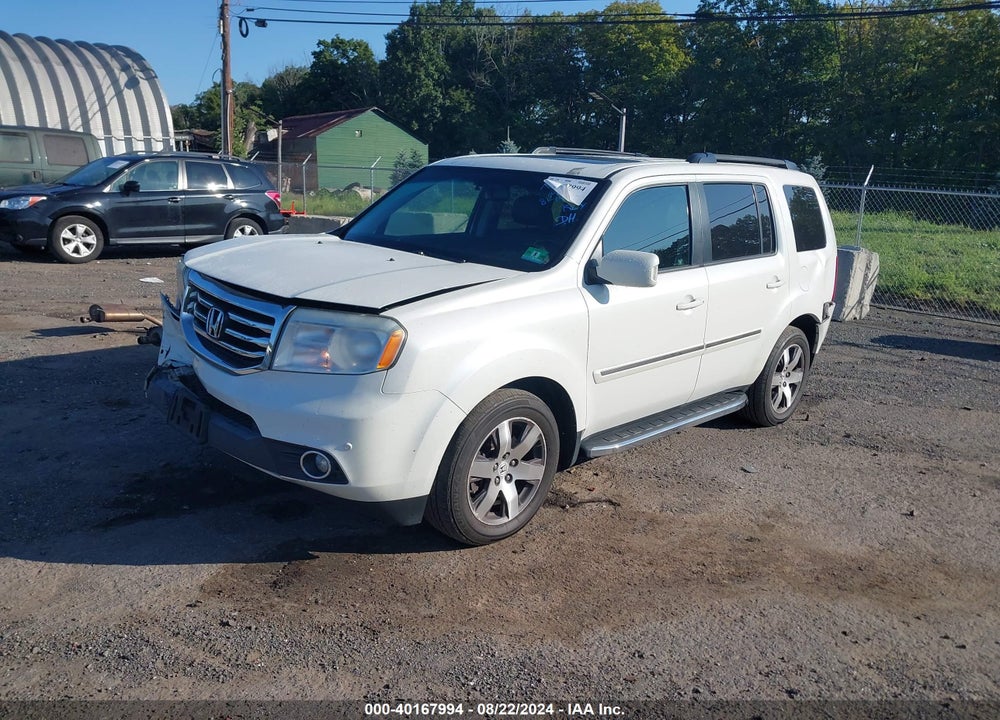 2012 HONDA PILOT TOURING VIN: 5FNYF4H9XCB077900