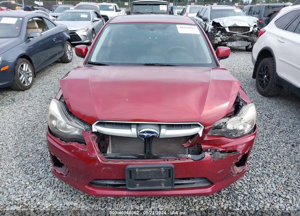 2013 SUBARU IMPREZA 2.0I PREMIUM VIN: JF1GPAD69DH822730