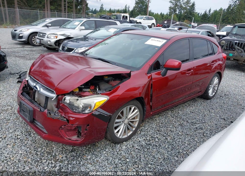 2013 SUBARU IMPREZA 2.0I PREMIUM VIN: JF1GPAD69DH822730
