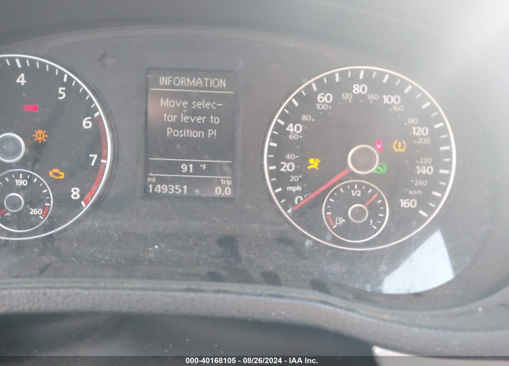 2013 VOLKSWAGEN PASSAT 2.5L SE VIN: 1VWBP7A32DC117196