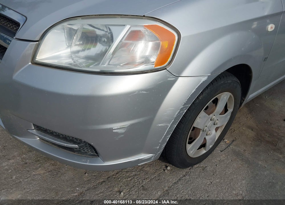 2007 CHEVROLET AVEO LS VIN: KL1TD56617B162638