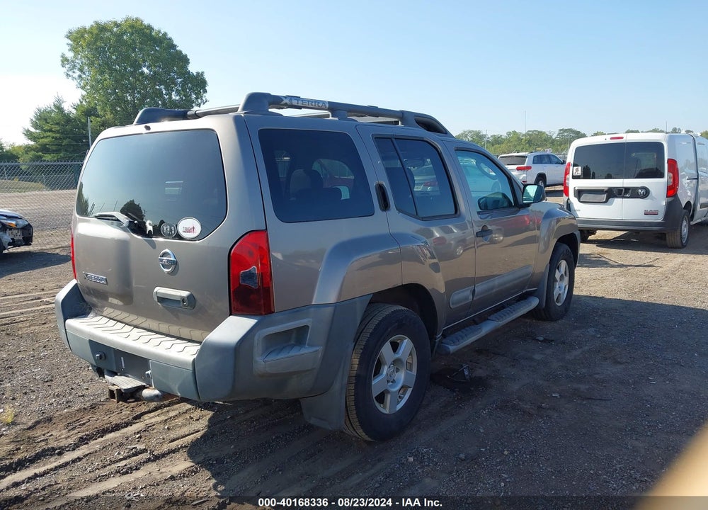 2005 NISSAN XTERRA S VIN: 5N1AN08W35C620325