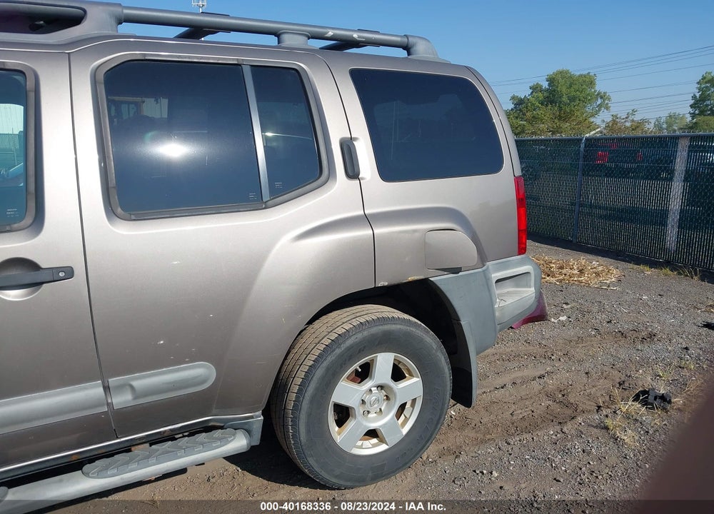 2005 NISSAN XTERRA S VIN: 5N1AN08W35C620325