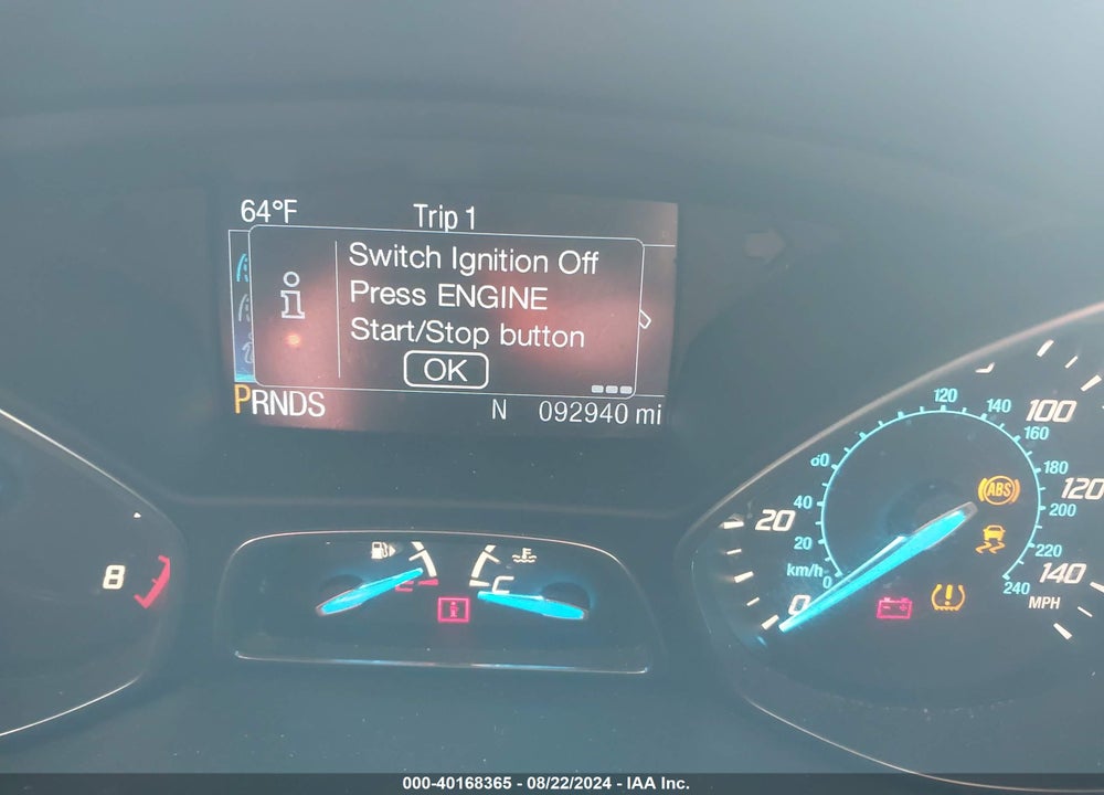 2016 FORD ESCAPE TITANIUM VIN: 1FMCU9JX4GUC18555