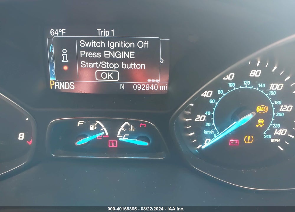 2016 FORD ESCAPE TITANIUM VIN: 1FMCU9JX4GUC18555