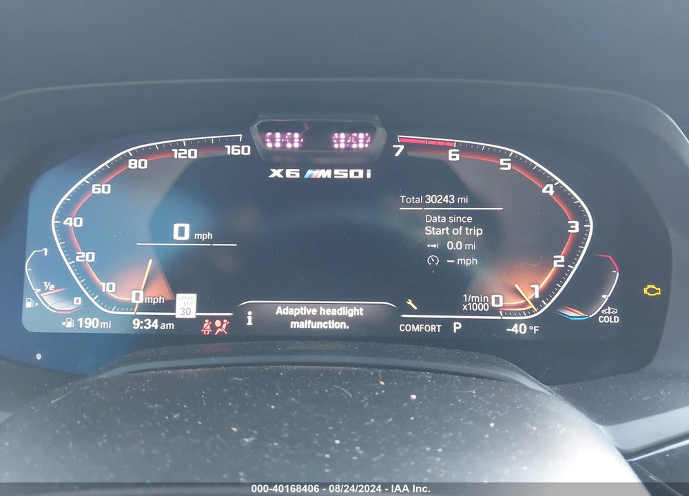 2022 BMW X6 M50I VIN: 5UXCY8C01N9M89994