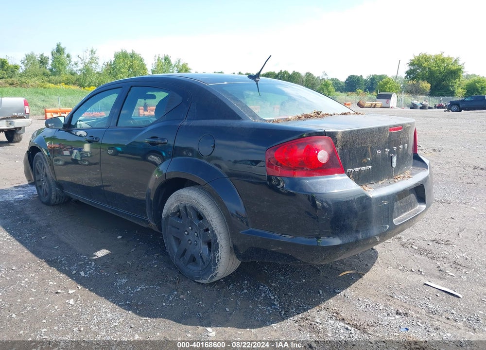 2013 DODGE AVENGER SE VIN: 1C3CDZAB9DN532396