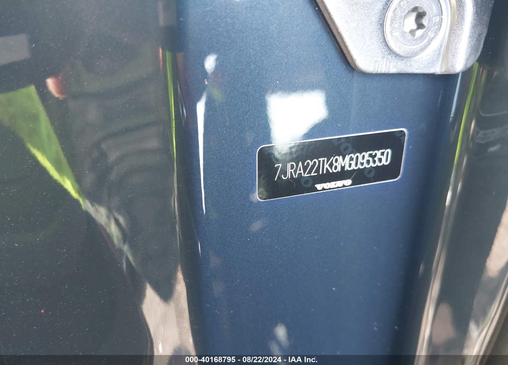 2021 VOLVO S60 T6 MOMENTUM VIN: 7JRA22TK8MG095350