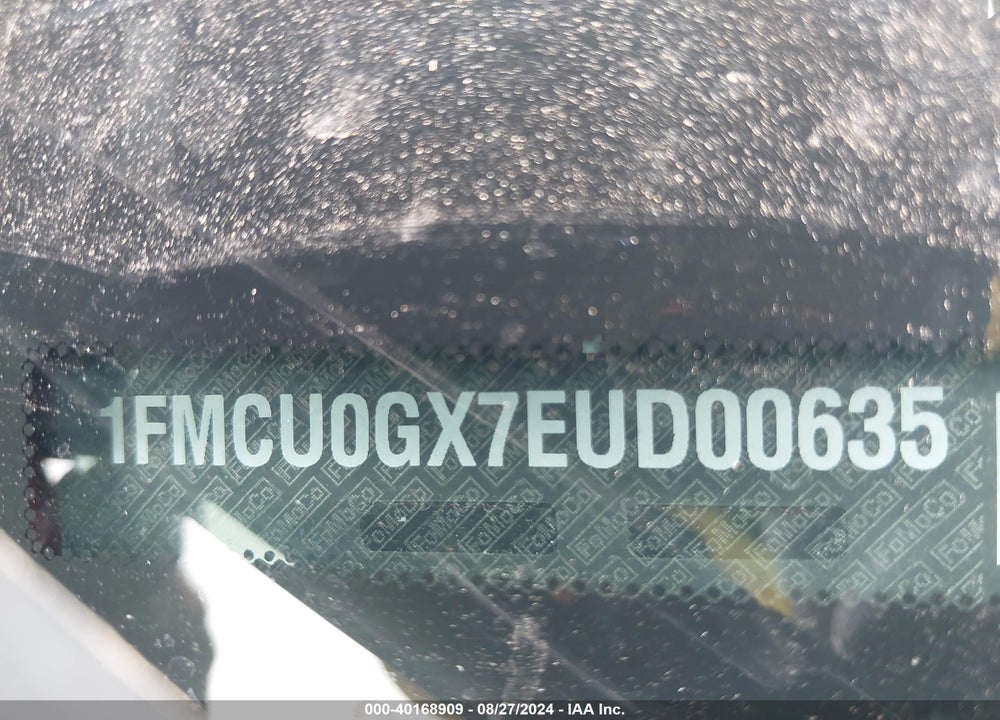 2014 FORD ESCAPE SE VIN: 1FMCU0GX7EUD00635
