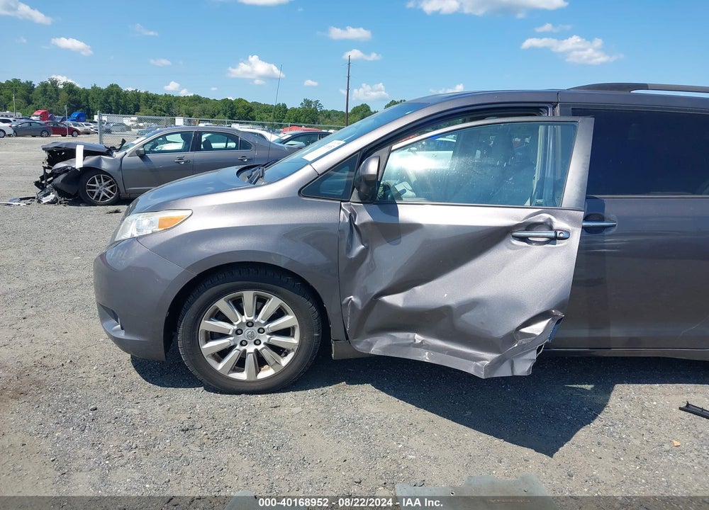 2012 TOYOTA SIENNA XLE 7 PASSENGER VIN: 5TDDK3DC9CS048034