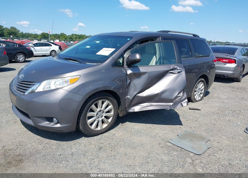 2012 TOYOTA SIENNA XLE 7 PASSENGER VIN: 5TDDK3DC9CS048034