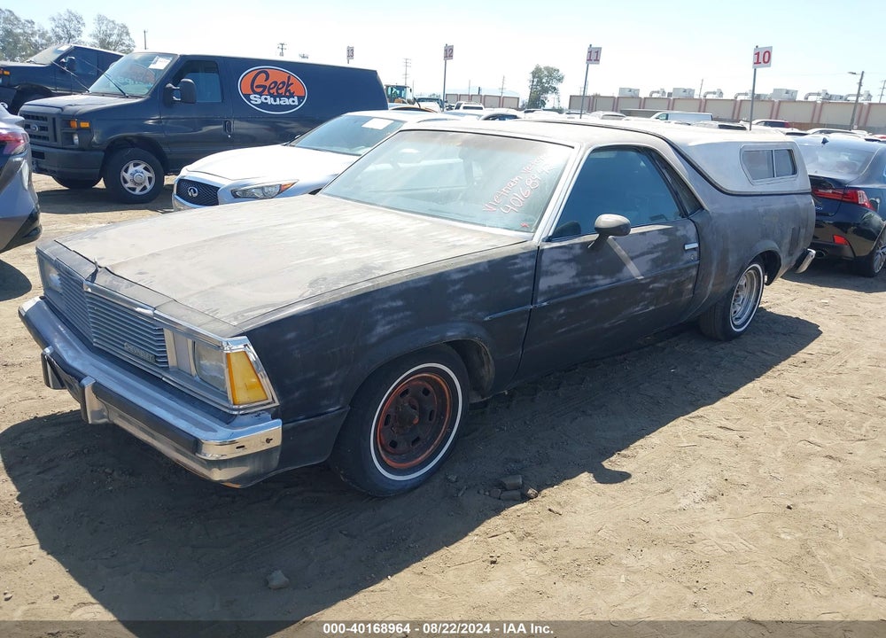 1981 CHEVROLET EL CAMINO VIN: 1GCCW80HXBZ407242