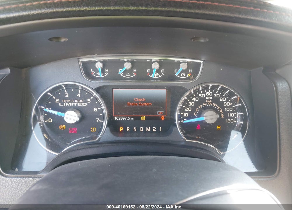 2013 FORD F-150 LIMITED VIN: 1FTFW1ET7DFB97947