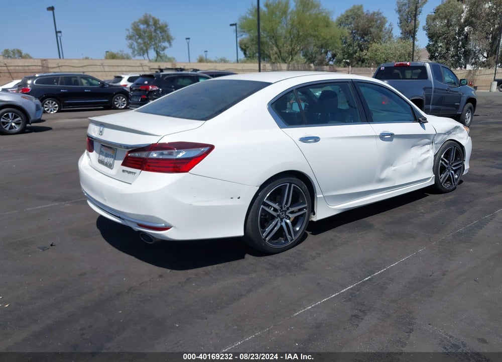 2016 HONDA ACCORD SPORT VIN: 1HGCR2F51GA158919