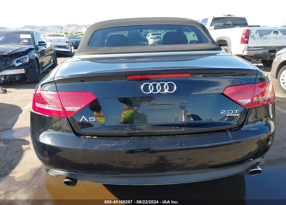 2012 AUDI A5 2.0T PREMIUM VIN: WAULFAFH5CN000174