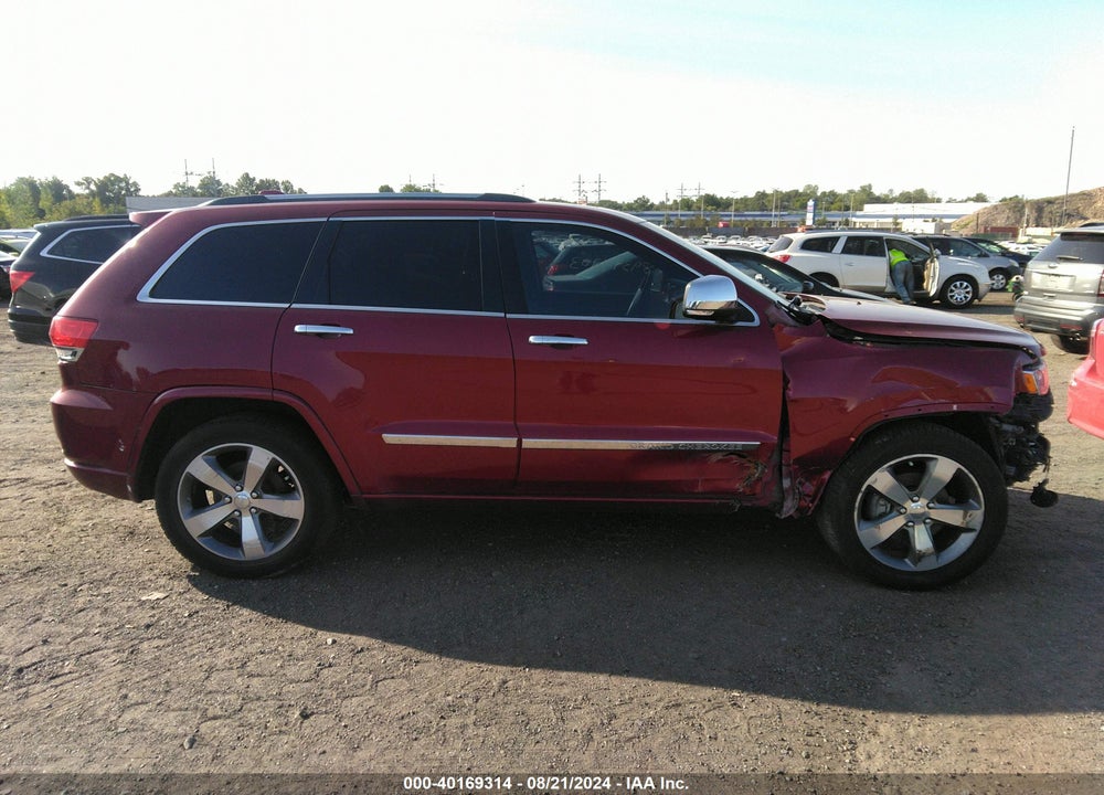 2014 JEEP GRAND CHEROKEE OVERLAND VIN: 1C4RJFCGXEC396315