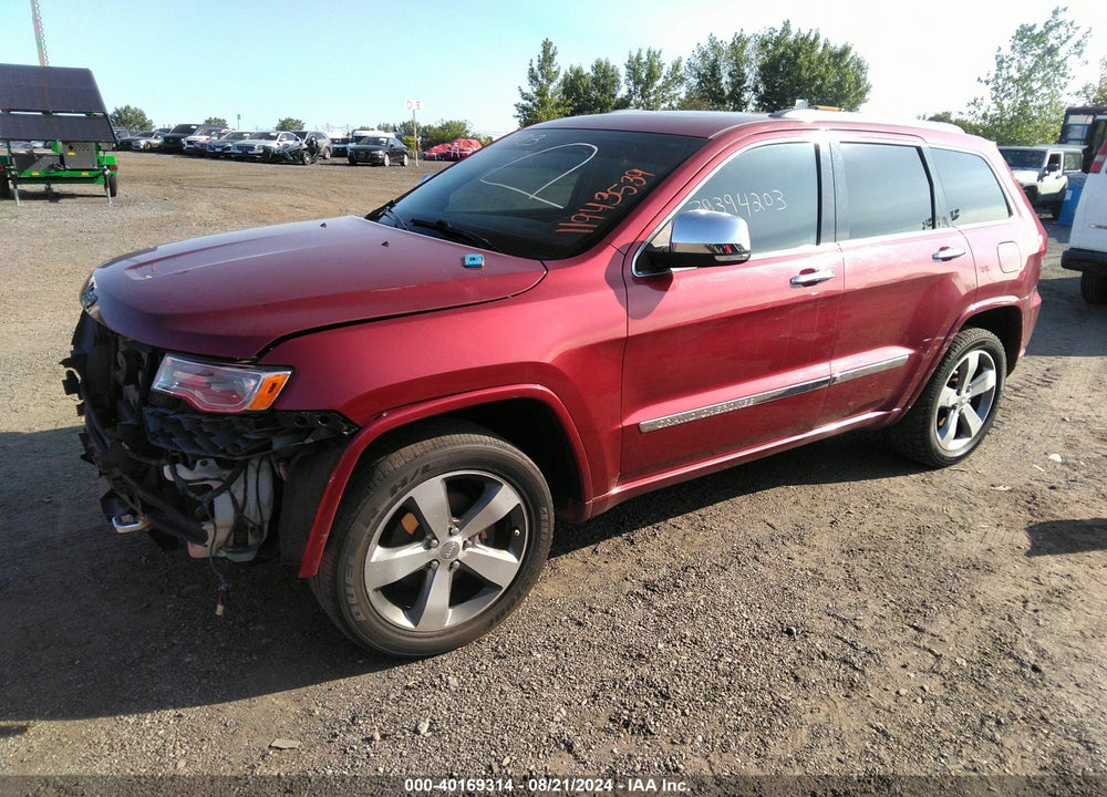 2014 JEEP GRAND CHEROKEE OVERLAND VIN: 1C4RJFCGXEC396315