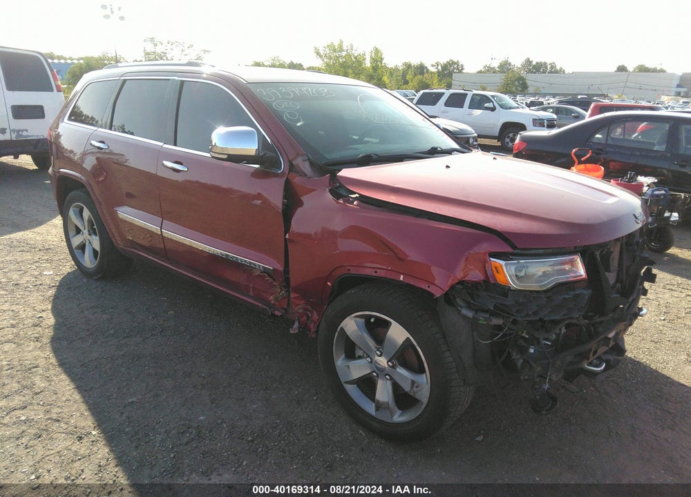 2014 JEEP GRAND CHEROKEE OVERLAND VIN: 1C4RJFCGXEC396315