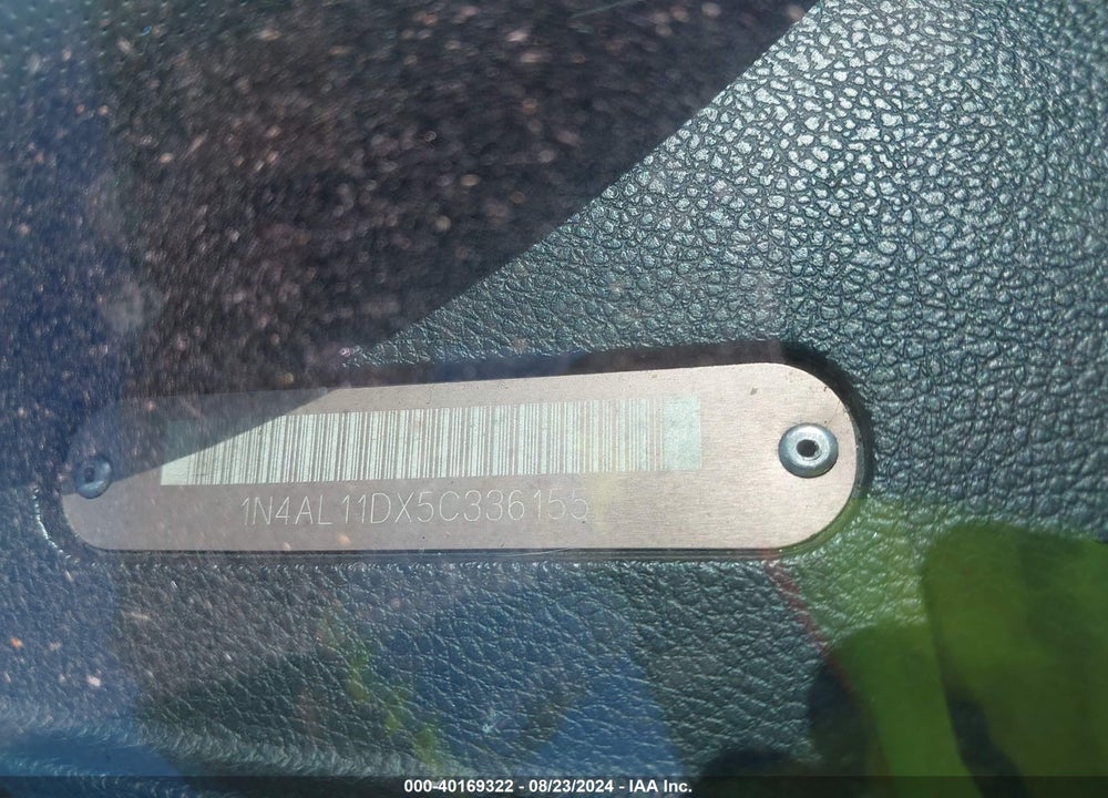 2005 NISSAN ALTIMA 2.5 S VIN: 1N4AL11DX5C336155