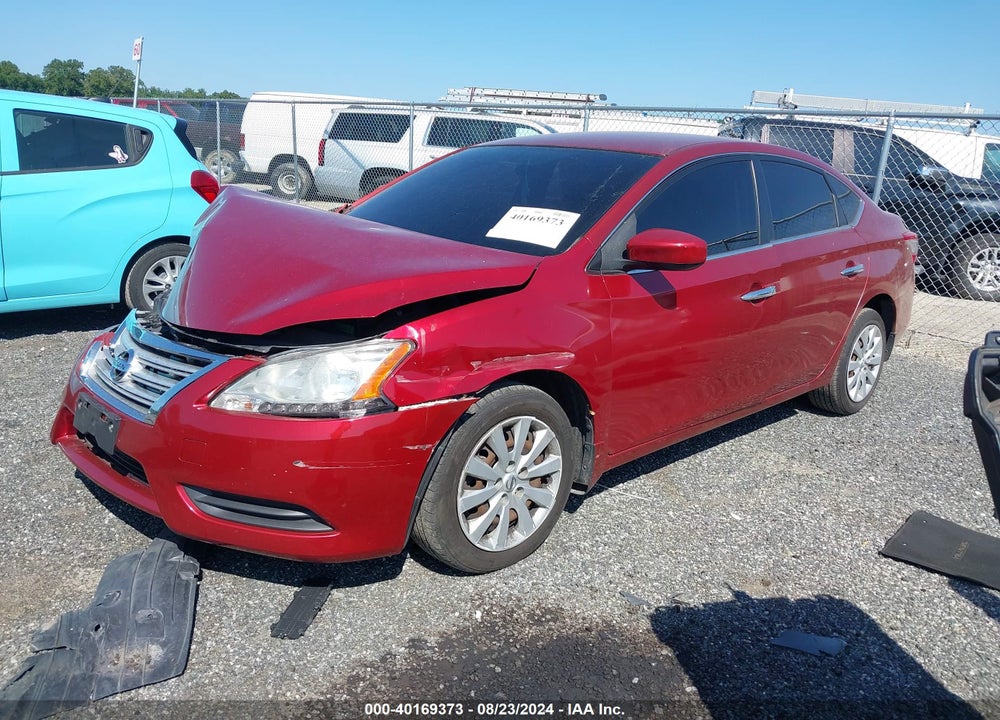 2015 NISSAN SENTRA SV VIN: 3N1AB7APXFY325906