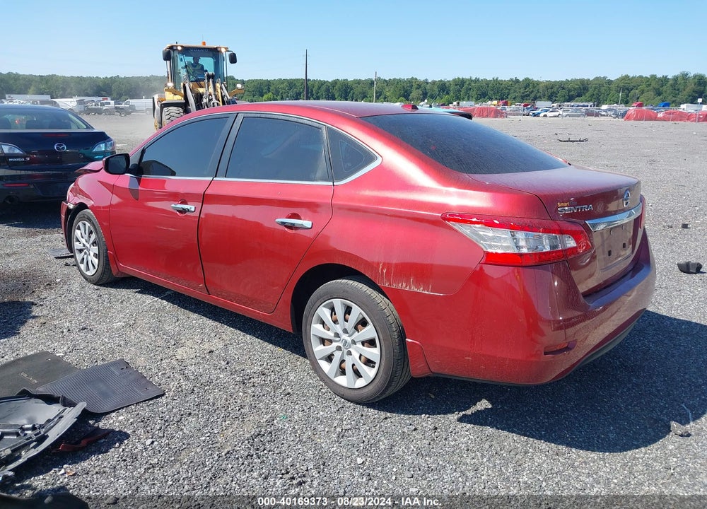 2015 NISSAN SENTRA SV VIN: 3N1AB7APXFY325906