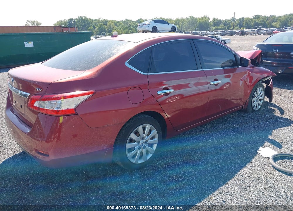2015 NISSAN SENTRA SV VIN: 3N1AB7APXFY325906