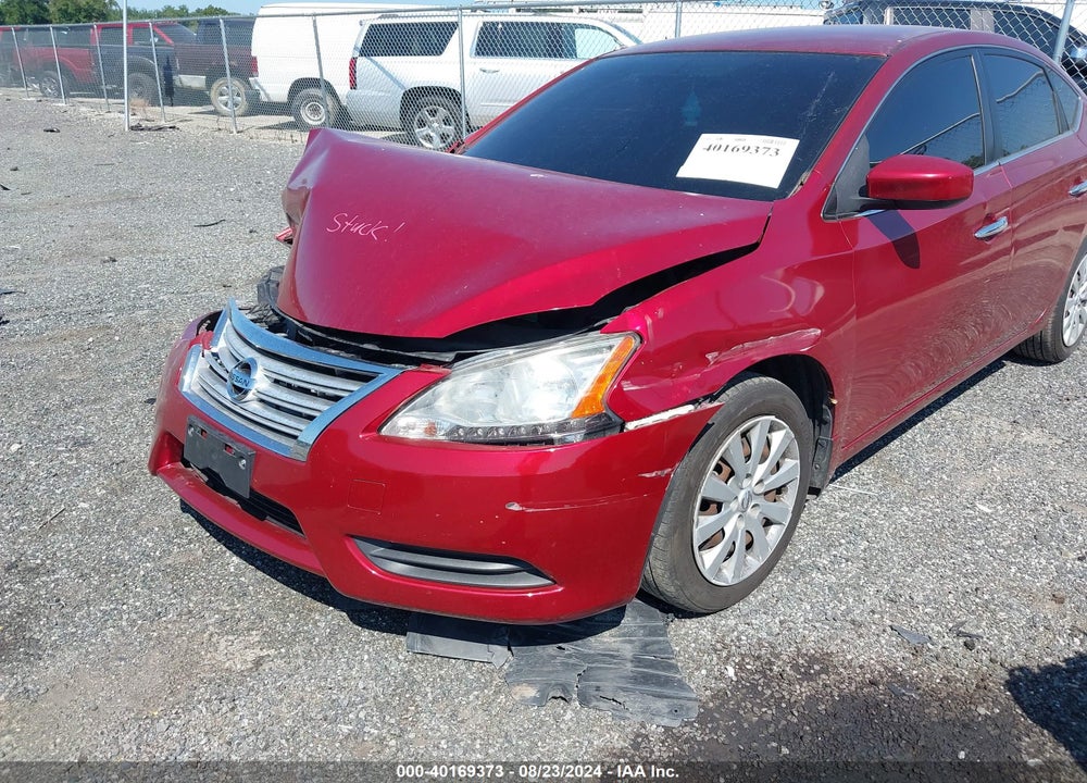 2015 NISSAN SENTRA SV VIN: 3N1AB7APXFY325906