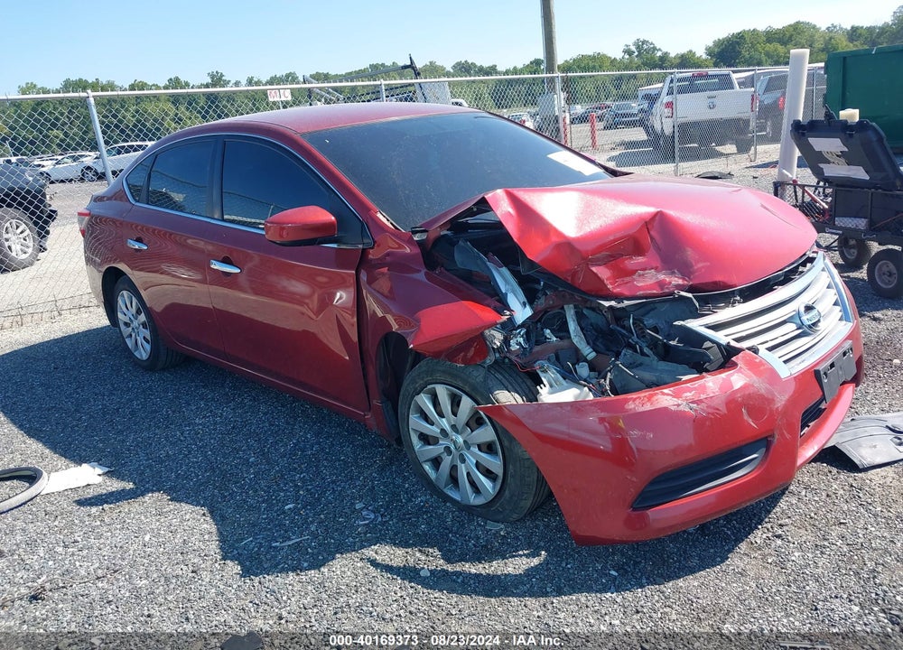 2015 NISSAN SENTRA SV VIN: 3N1AB7APXFY325906
