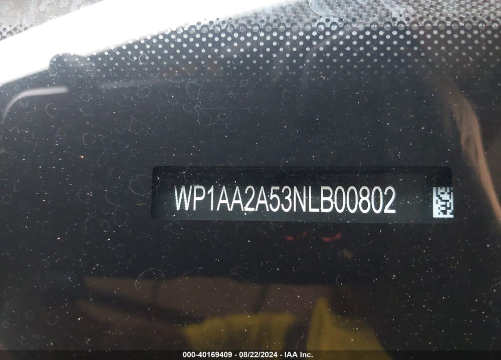 2022 PORSCHE MACAN VIN: WP1AA2A53NLB00802