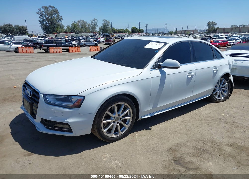 2016 AUDI A4 2.0T PREMIUM VIN: WAUAFAFLXGN016582
