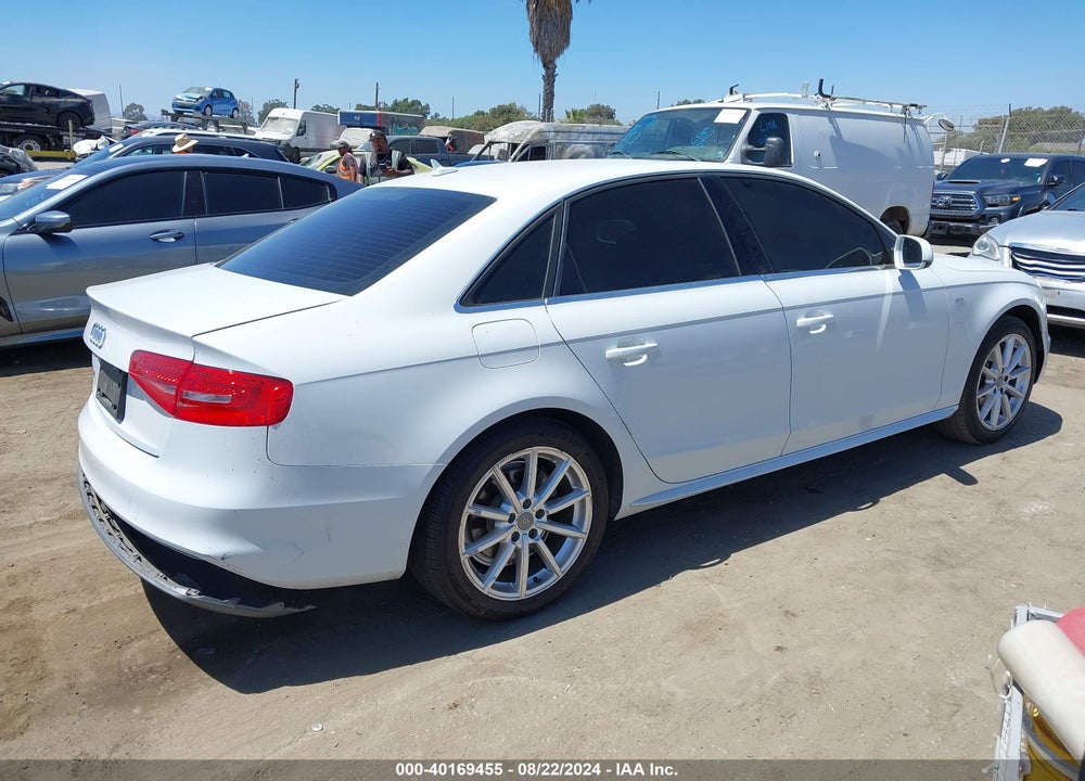 2016 AUDI A4 2.0T PREMIUM VIN: WAUAFAFLXGN016582