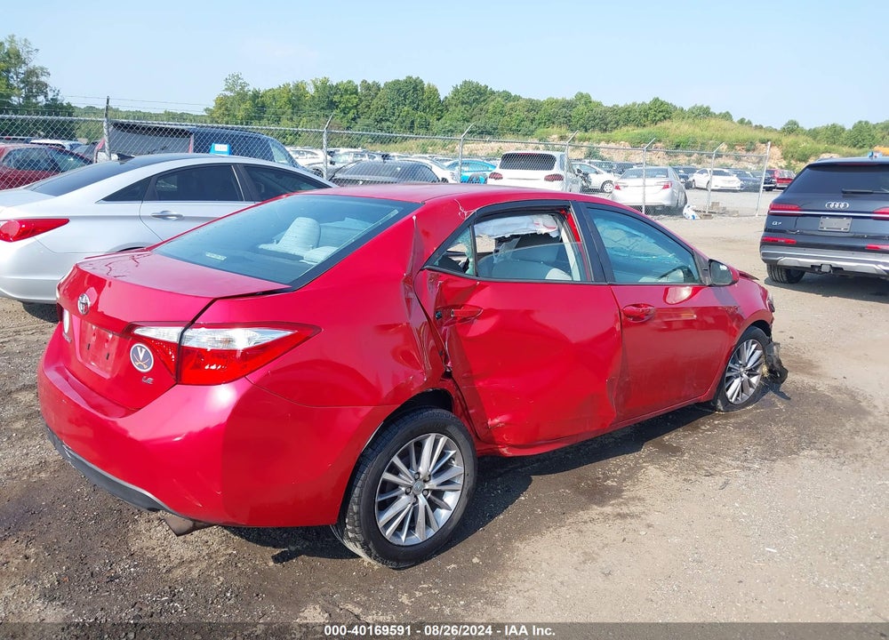 2014 TOYOTA COROLLA LE PLUS VIN: 2T1BURHE8EC073969