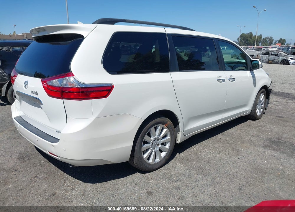 2017 TOYOTA SIENNA LIMITED 7 PASSENGER VIN: 5TDYZ3DC1HS878592