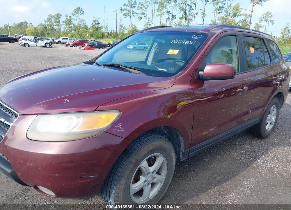 2007 HYUNDAI SANTA FE GLS VIN: 5NMSG13D77H018384