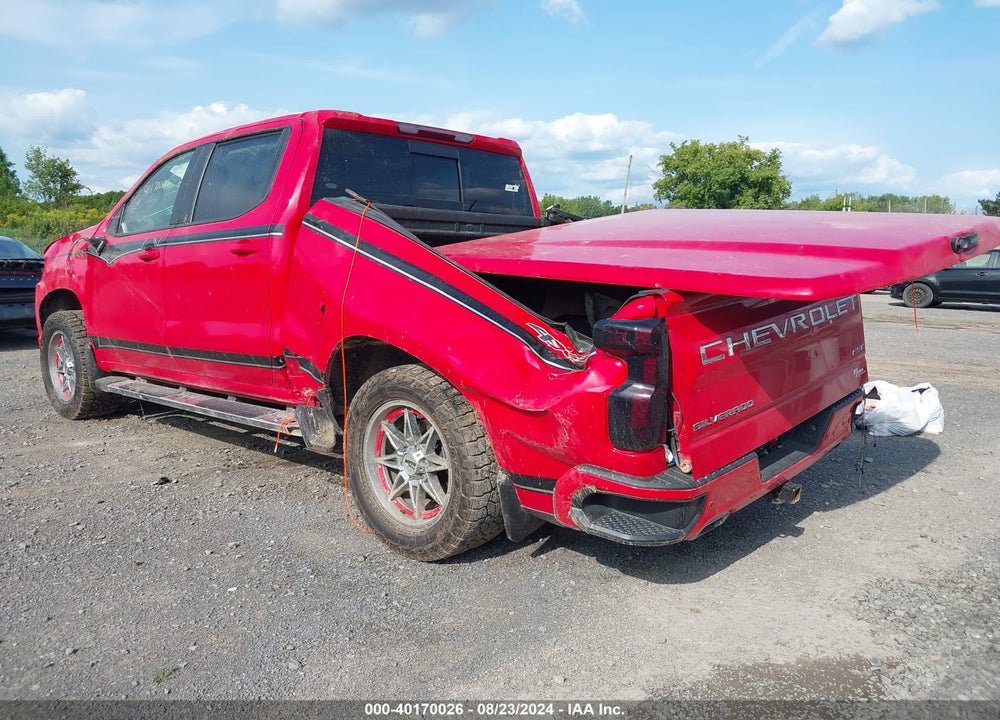 2021 CHEVROLET SILVERADO 1500 4WD SHORT BED RST VIN: 1GCUYEEL5MZ252290