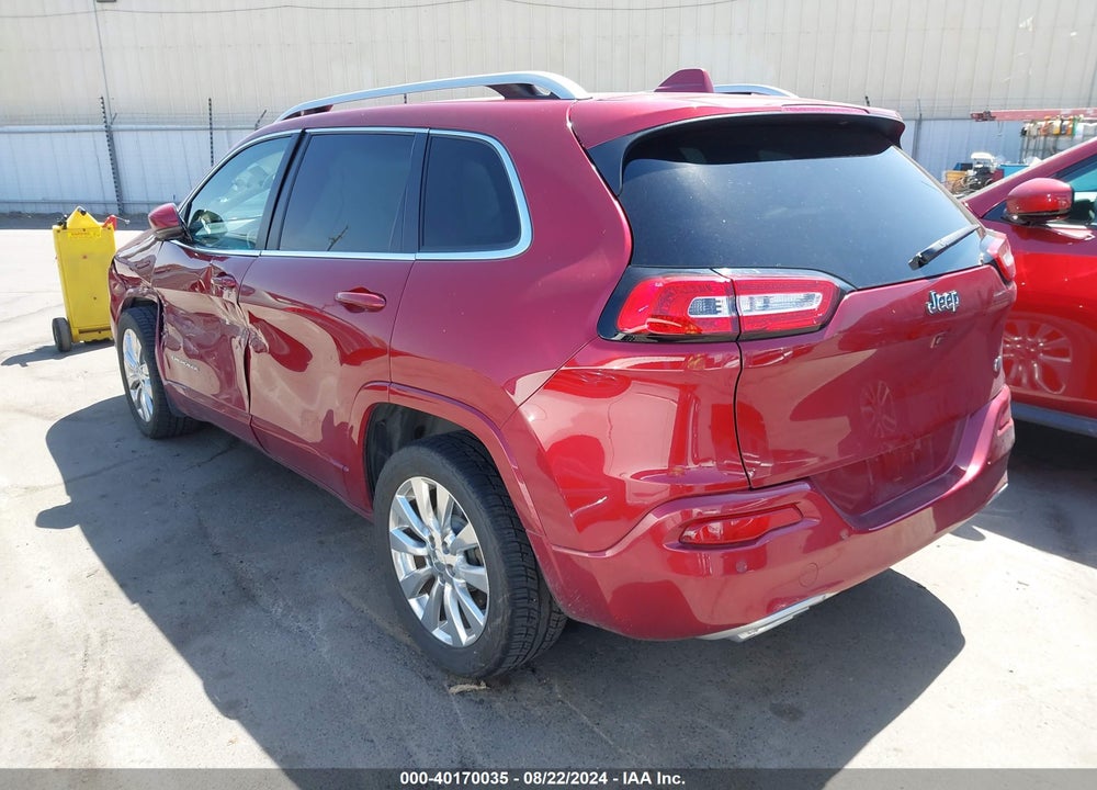 2016 JEEP CHEROKEE OVERLAND VIN: 1C4PJLJSXGW370215