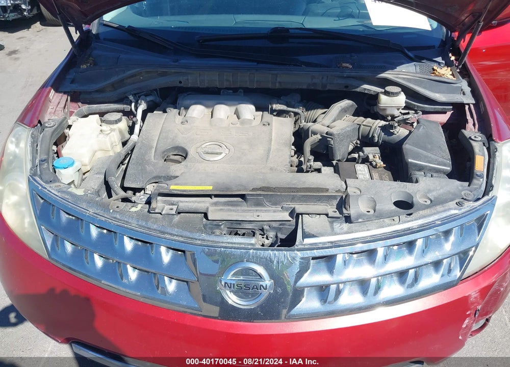 2007 NISSAN MURANO SL VIN: JN8AZ08W87W646708